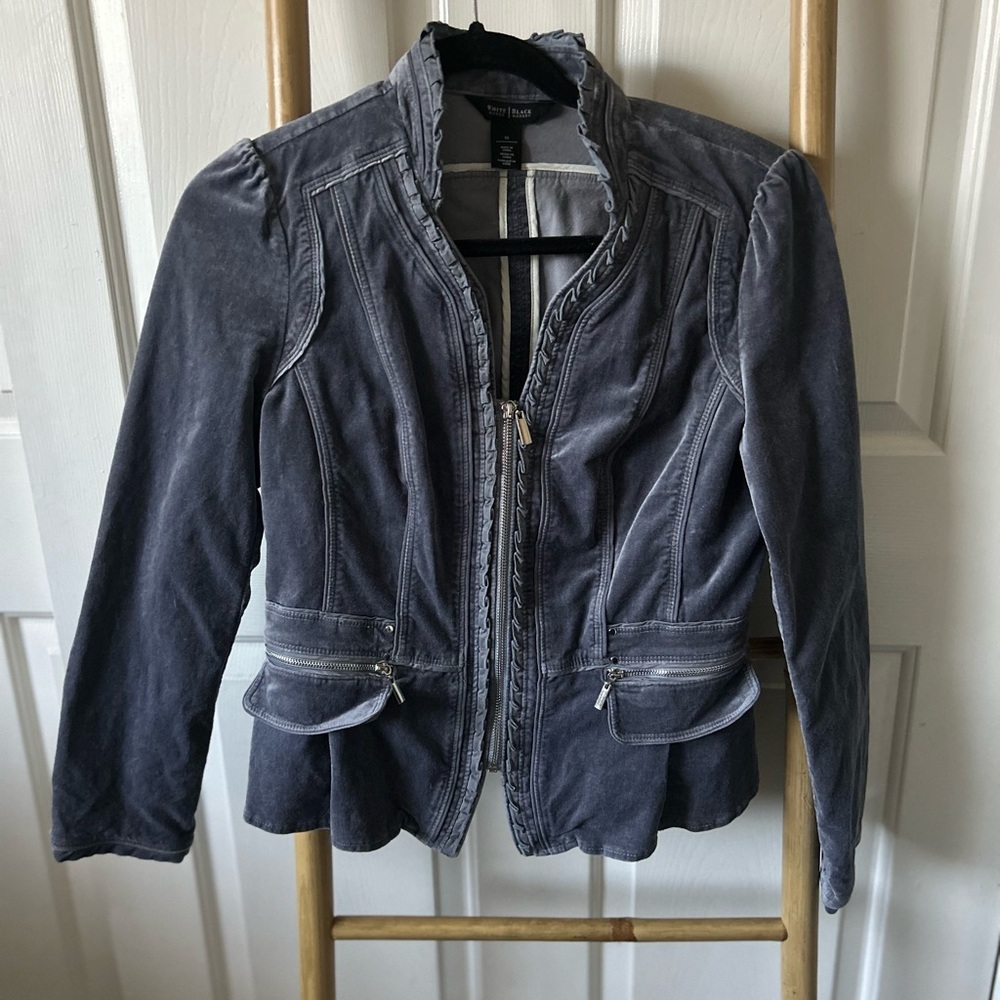 White House Black Market Gray Blazer with Tailored Fit